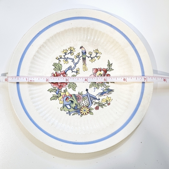 Vintage Plate with Flowering Tree Design - Picture 13 of 13